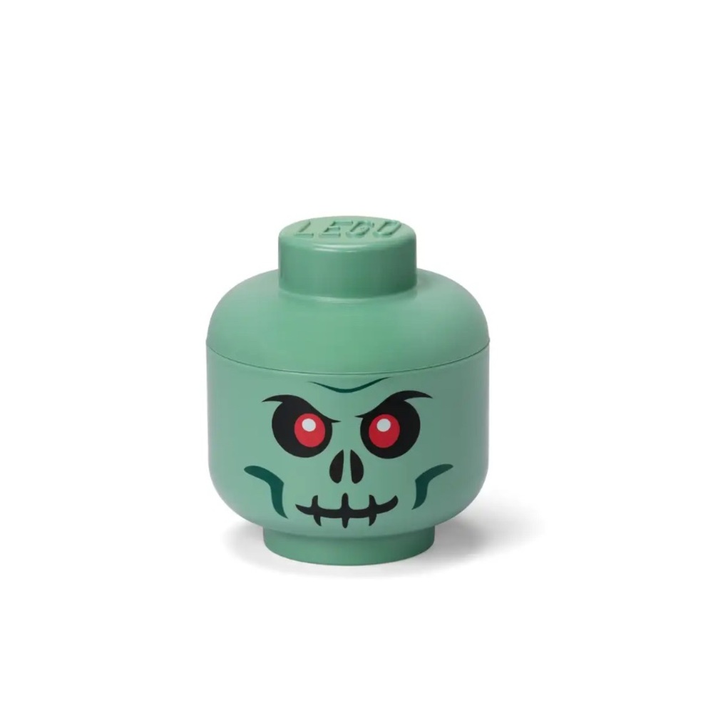 Lego Small Skeleton Storage Head, Green, item #5007888 - NWT
